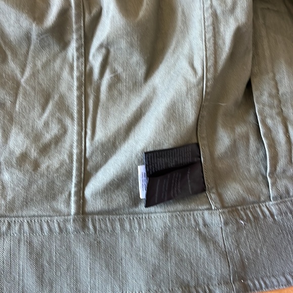 Mackage khaki moto motorcycle leather bomber jacket M biker - Picture 9 of 16